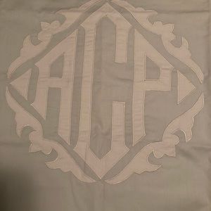 Leontine Linens King Size Sham with Appliqué